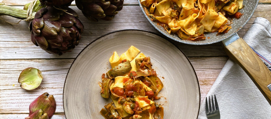 Pappardelle mit Artischocken