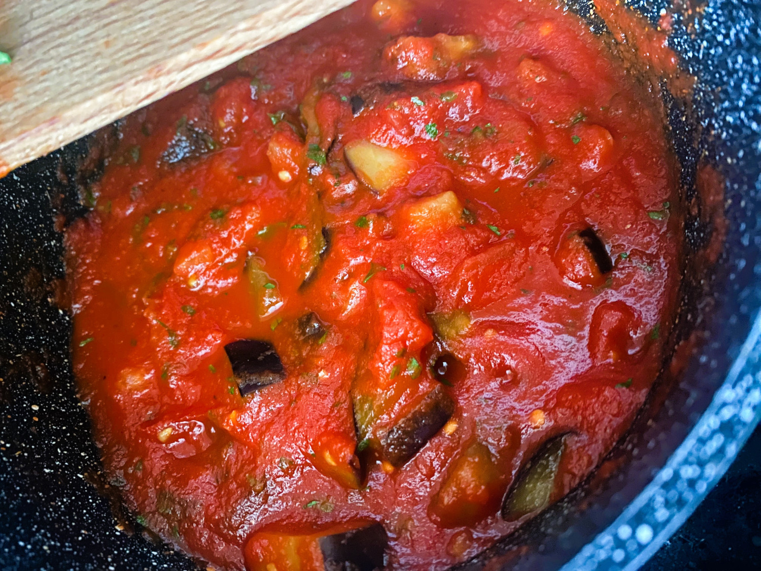 Lasagne mit Aubergine und Scamorza