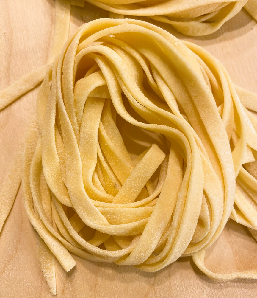 Tagliatelle mit cremigem Pilzsugo