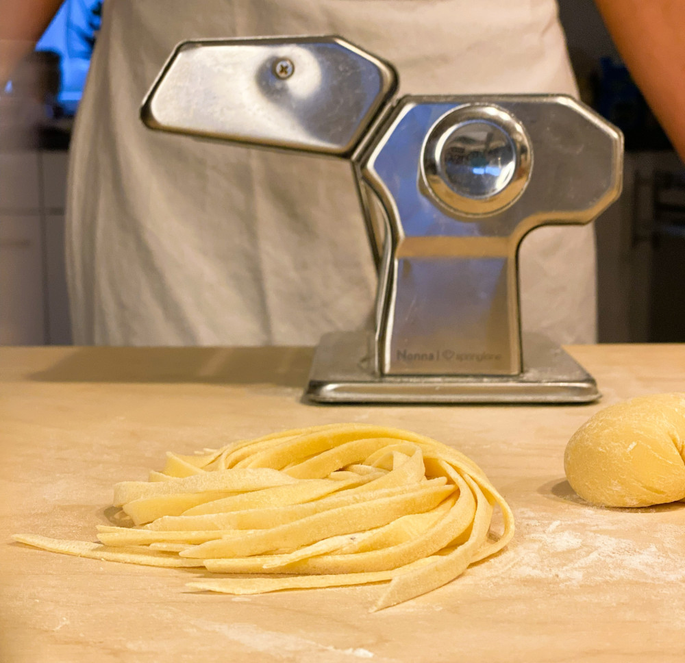 Tagliatelle mit cremigem Pilzsugo