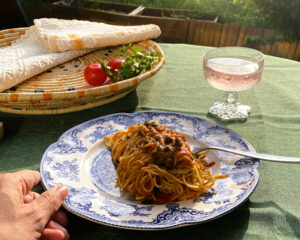 Spaghetti mit Sardellen